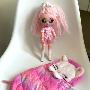 Doll with sleeping bag